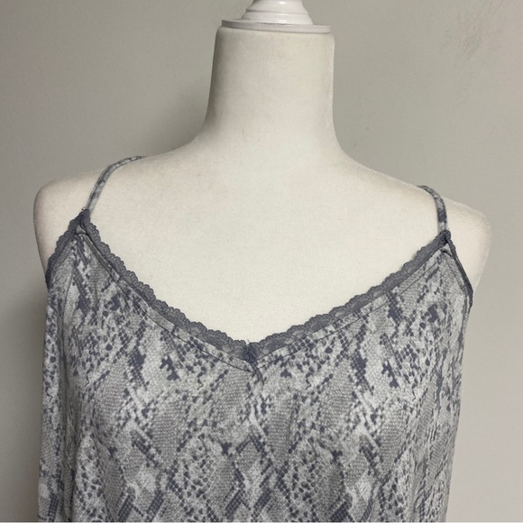 INC intimates women’s size 2X nightgown soft lace trim snake skin - Picture 2 of 6